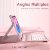 Vobafe Coque Clavier pour iPad A16 11/10 Ème Generation (11 Pouces 2025/10.9 Pouces 2022), Étui Keyboard 7 Couleurs Rétroéclairé