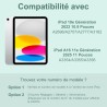 Vobafe Coque Clavier pour iPad A16 11/10 Ème Generation (11 Pouces 2025/10.9 Pouces 2022), Étui Keyboard 7 Couleurs Rétroéclairé
