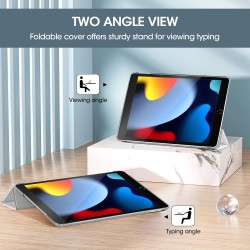 ProCase Étui pour iPad 9ème/8e/7ème génération 10,2 Pouces 2021 2020 2019, Housse de Protection Smart Case Cover Compatible avec