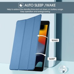 ProCase Étui pour iPad 9ème/8e/7ème génération 10,2" 2021 2020 2019, Housse de Protection Smart Case Cover Compatible avec iPad 