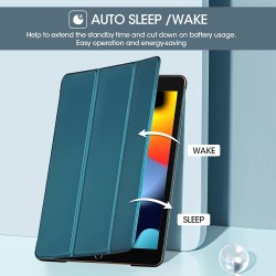 ProCase Étui pour iPad 9ème/8ème/7ème génération 10,2 Pouces 2021 2020 2019, Housse de Protection Smart Case Cover Compatible av