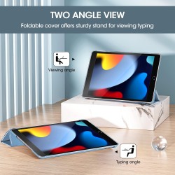 ProCase Étui pour iPad 9ème/8e/7ème génération 10,2 Pouces 2021 2020 2019, Housse de Protection Smart Case Cover Compatible avec