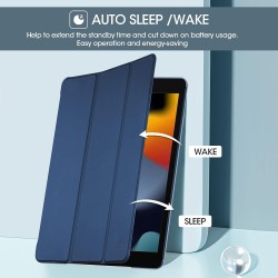 ProCase Étui pour iPad 9ème/8e/7ème génération 10,2 Pouces 2021 2020 2019, Housse de Protection Smart Case Cover Compatible avec