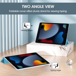 ProCase Étui pour iPad 9ème/8ème/7ème génération 10,2 Pouces 2021 2020 2019, Housse de Protection Smart Case Cover Compatible av