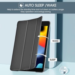 ProCase Étui pour iPad 9ème/8ème/7ème génération 10,2 Pouces 2021 2020 2019, Housse de Protection Smart Case Cover Compatible av