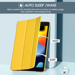 ProCase Étui pour iPad 9ème/8ème/7e génération 10,2 Pouces 2021 2020 2019, Housse de Protection Smart Case Cover Compatible avec
