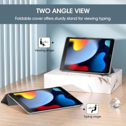 ProCase Étui pour iPad 9ème/8e/7ème génération 10,2" 2021 2020 2019, Housse de Protection Smart Case Cover Compatible avec iPad 