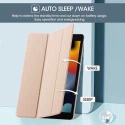 ProCase Étui pour iPad 9ème/8ème/7ème génération 10,2 Pouces 2021 2020 2019, Housse de Protection Smart Case Cover Compatible av