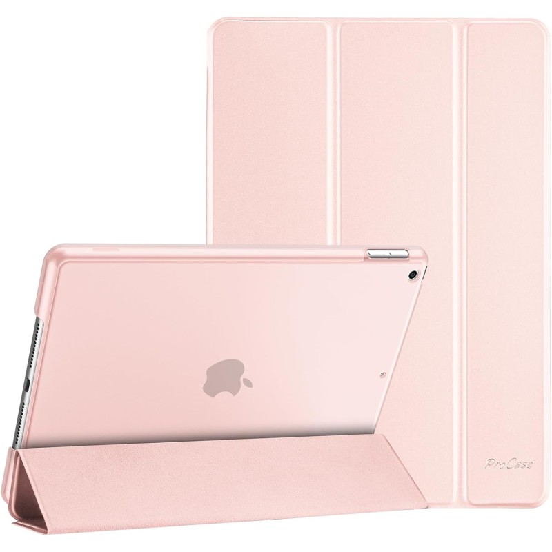 ProCase Étui pour iPad 9ème/8ème/7ème génération 10,2 Pouces 2021 2020 2019, Housse de Protection Smart Case Cover Compatible av