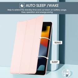 ProCase Étui pour iPad 9ème/8ème/7ème génération 10,2 Pouces 2021 2020 2019, Housse de Protection Smart Case Cover Compatible av