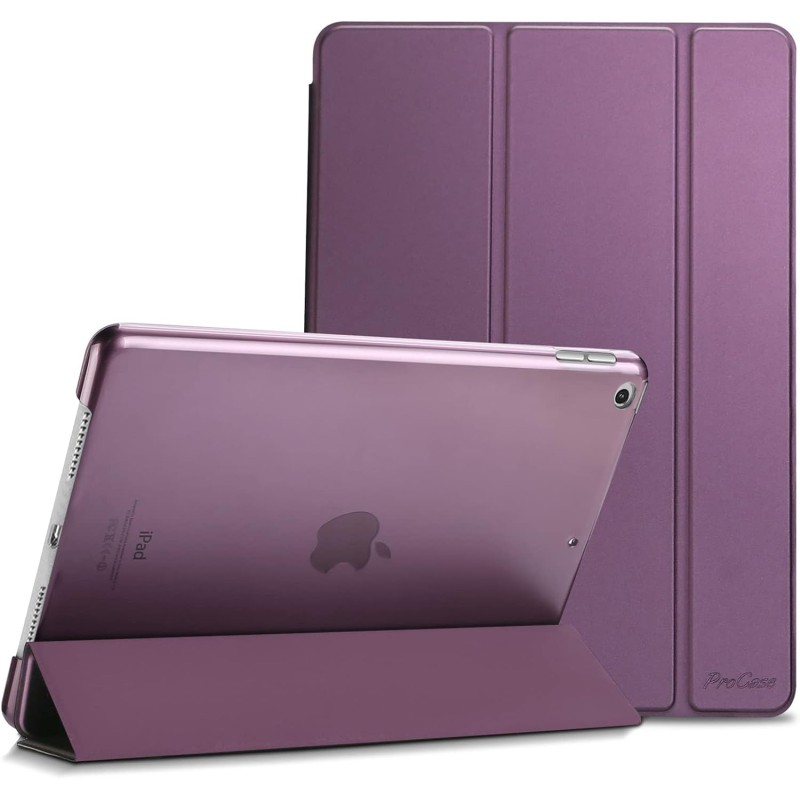 ProCase Étui pour iPad 9ème/8e/7ème génération 10,2 Pouces 2021 2020 2019, Housse de Protection Smart Case Cover Compatible avec