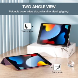 ProCase Étui pour iPad 9ème/8e/7ème génération 10,2 Pouces 2021 2020 2019, Housse de Protection Smart Case Cover Compatible avec