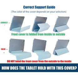 ProCase Étui pour iPad 9ème/8ème/7ème génération 10,2 Pouces 2021 2020 2019, Housse de Protection Smart Case Cover Compatible av
