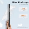 EasyAcc Étui Coque Compatible avec Samsung Galaxy Tab A9+/ A9 Plus 11 Pouces 2023, Protection Ultra Fin en Cuir PU avec Fonction