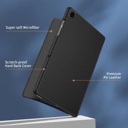EasyAcc Étui Coque Compatible avec Samsung Galaxy Tab A9+/ A9 Plus 11 Pouces 2023, Protection Ultra Fin en Cuir PU avec Fonction
