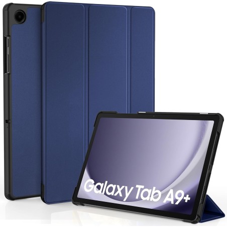 EasyAcc Étui Coque Compatible avec Samsung Galaxy Tab A9+/ A9 Plus 11 Pouces 2023, Protection Ultra Fin en Cuir PU avec Fonction