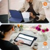 EasyAcc Étui Coque Compatible avec Samsung Galaxy Tab A9+/ A9 Plus 11 Pouces 2023, Protection Ultra Fin en Cuir PU avec Fonction