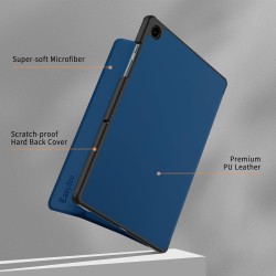 EasyAcc Étui Coque Compatible avec Samsung Galaxy Tab A9+/ A9 Plus 11 Pouces 2023, Protection Ultra Fin en Cuir PU avec Fonction