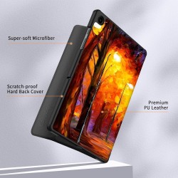 EasyAcc Étui Coque Compatible avec Samsung Galaxy Tab A9+/ A9 Plus 11 Pouces 2023, Protection Ultra Fin en Cuir PU avec Fonction