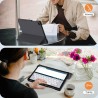 EasyAcc Étui Coque Compatible avec Samsung Galaxy Tab A9+/ A9 Plus 11 Pouces 2023, Protection Ultra Fin en Cuir PU avec Fonction