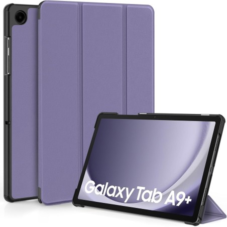 EasyAcc Étui Coque Compatible avec Samsung Galaxy Tab A9+/ A9 Plus 11 Pouces 2023, Protection Ultra Fin en Cuir PU avec Fonction