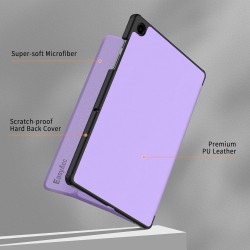 EasyAcc Étui Coque Compatible avec Samsung Galaxy Tab A9+/ A9 Plus 11 Pouces 2023, Protection Ultra Fin en Cuir PU avec Fonction