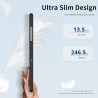EasyAcc Étui Coque Compatible avec Samsung Galaxy Tab A9+/ A9 Plus 11 Pouces 2023, Protection Ultra Fin en Cuir PU avec Fonction