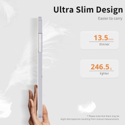 EasyAcc Étui pour Samsung Galaxy Tab A9+/A9 Plus 11" 2023 SM-X210/ X215/ X216, étui de protection ultra fin en cuir PU avec fonc