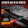 EZDIY-FAB Extension de câble GPU Power Sleeved, connecteur 16pin(12+4) PCIe 5.0 mâle à 3X PCIe 8 broches pour RTX4070Ti Super, 4