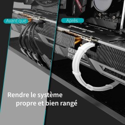 EZDIY-FAB Câble d'extension d'alimentation GPU, Connecteur PCIe 5.0 16 broches (12+4) 12VHPWR mâle vers 3X PCIE 8 broches pour R