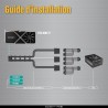 EZDIY-FAB Extension de câble d'alimentation GPU, 16 broches (12+4) 12VHPWR PCIe 5.0 mâle vers 3X PCIE 8 broches pour RTX4070ti/ 