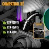 EZDIY-FAB Extension de câble d'alimentation GPU, 16 broches (12+4) 12VHPWR PCIe 5.0 mâle vers 3X PCIE 8 broches pour RTX4070ti/ 