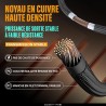 EZDIY-FAB Extension de câble d'alimentation GPU, 16 broches (12+4) 12VHPWR PCIe 5.0 mâle vers 3X PCIE 8 broches pour RTX4070ti/ 