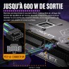 EZDIY-FAB Extension de câble GPU Power Sleeved, connecteur 16pin(12+4) PCIe 5.0 mâle à 3X PCIe 8 broches pour RTX4070Ti Super, 4