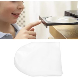Lot de 100 Pochettes en Plastique Transparentes pour CD DVD, Couvertures Intérieures avec Design Transparent pour le Stockage et