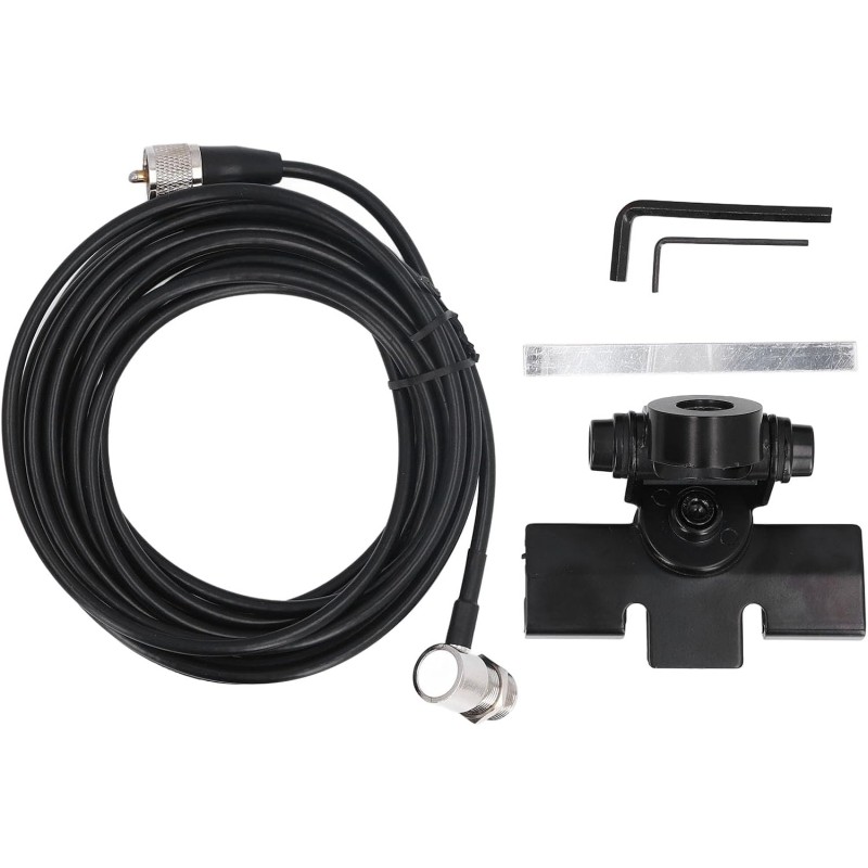 Clip de Base de Support D'antenne Radio Mobile Réglable à 360 Degrés, Conception Sûre pour Les Véhicules, Chargeur Coaxial PL259