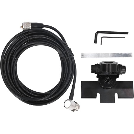 Clip de Base de Support D'antenne Radio Mobile Réglable à 360 Degrés, Conception Sûre pour Les Véhicules, Chargeur Coaxial PL259