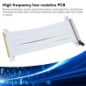 Brrnoo Cable GPU Riser, PCIe 5.0 Cable Riser Compatible avec PCIe 4.0 3.0 2.0 1.0, X16 Cable Riser PCB 128 Gbps, Adaptateur Cabl