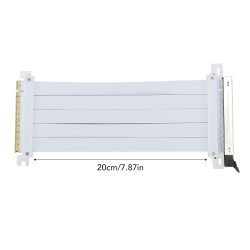 Brrnoo Cable GPU Riser, PCIe 5.0 Cable Riser Compatible avec PCIe 4.0 3.0 2.0 1.0, X16 Cable Riser PCB 128 Gbps, Adaptateur Cabl