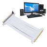Brrnoo Câble GPU Riser, PCIe 5.0 Câble Riser Compatible avec 4,0 3.0 2,0 1,0 PCIe 5.0 X16 Câble Riser PCB 128 Gbps Adaptateur de