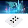 Cat 6 Plaque Murale Ethernet avec 6 Ports de Port Féminin à Femelle Cat6 pour les Installations de Réseau à Domicile et Bureau