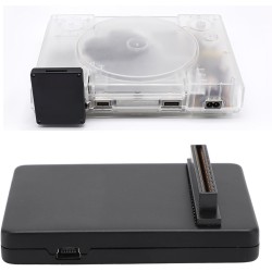 Kit d'émulateur de lecteur optique ps1, boîtier imprimé en 3d, accessoires de jeu avec carte de stockage, compatible pour scph 1
