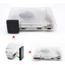 Kit d'émulateur de lecteur optique ps1, boîtier imprimé en 3d, accessoires de jeu avec carte de stockage, compatible pour scph 1