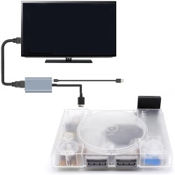 Kit d'émulateur de lecteur optique ps1, boîtier imprimé en 3d, accessoires de jeu avec carte de stockage, compatible pour scph 1