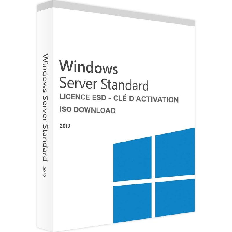 Standard-64bit Windows Server 2019 Licence Française 16 Coeurs