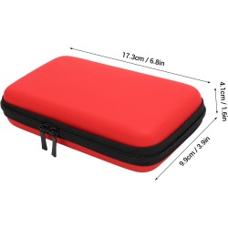 Étui de Transport pour Console de Jeu, Pochette de Rigide de Voyage pour New 2DS XL, 2DS LL, New 3DS, 3DS avec Porte-Cartouche à