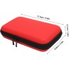 Étui de Transport pour Console de Jeu, Pochette de Rigide de Voyage pour New 2DS XL, 2DS LL, New 3DS, 3DS avec Porte-Cartouche à