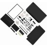 Kit de Remplacement de Réparation Complète de Boîtier 3DS XL pour Systèmes Complets de Réparation Rouge Bleu Blanc (Noir)