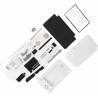 Kit de Remplacement de Réparation Complète de Boîtier 3DS XL pour Systèmes Complets de Réparation Rouge Bleu Blanc (Blanc)