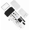 Kit de Remplacement de Réparation Complète de Boîtier 3DS XL pour Systèmes Complets de Réparation Rouge Bleu Blanc (Blanc)